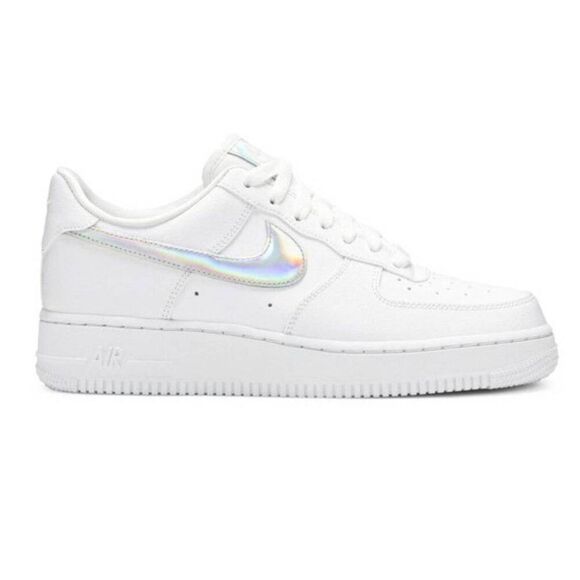 NIKE Air Force 1 'Iridiscent Swoosh' Sneakers Size 9.5 - Picture 1 of 11